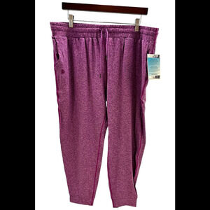 Gymwrap Women's Knit Heathered Joggers w Side Pockets Dahlia - Regular